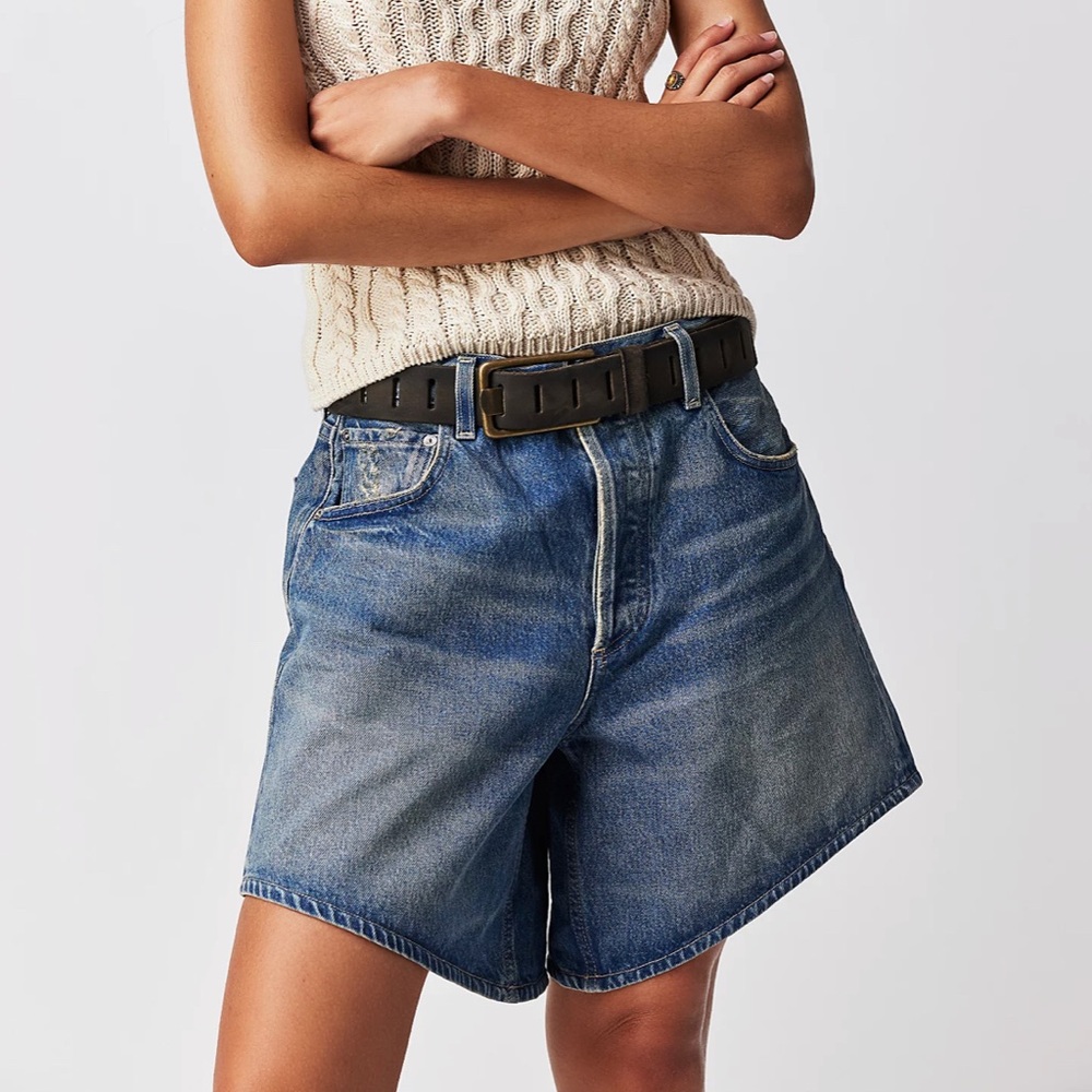 NWT Gaucho Denim Shorts 27 - Picture 2 of 7